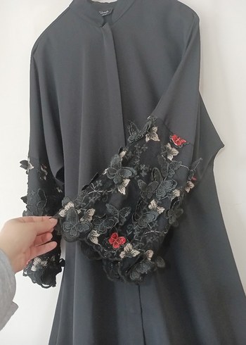 siyah abaya - Görsel 2