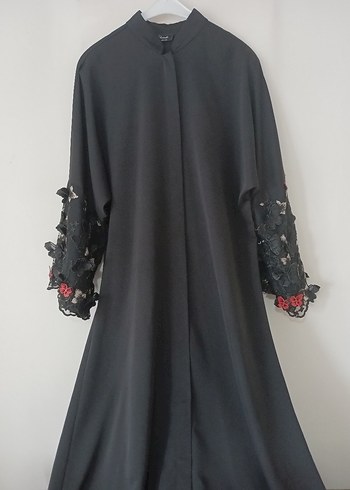 siyah abaya - Görsel 5