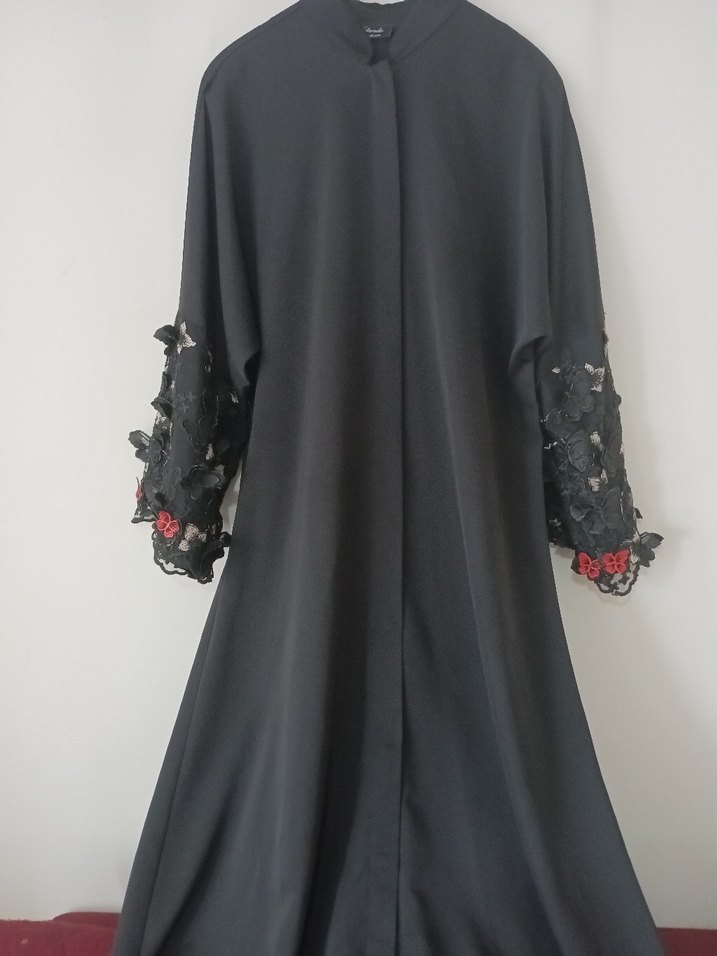 siyah abaya - Görsel 4