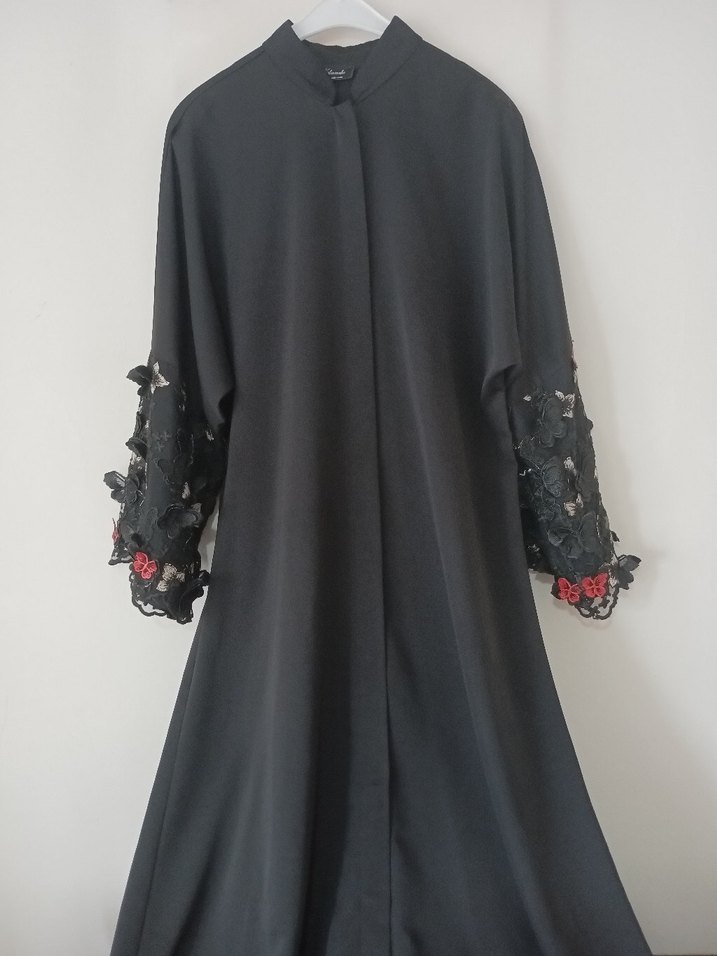 siyah abaya - Görsel 5