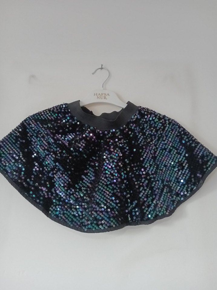 Kız Çocuk Payetli Çok Renkli Etek zara - Görsel 3