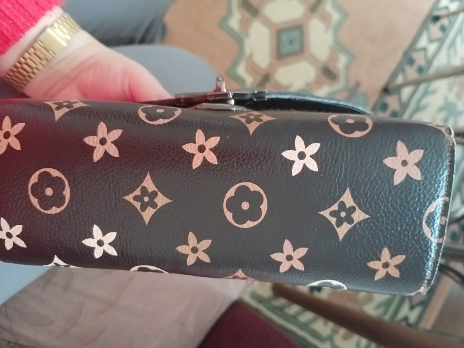 Zincir Detaylı Kahverengi Deri Kadın Çanta - Görsel 4