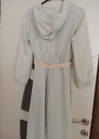 Bej Uzun Kollu Vintage Bohem Kadın Sabahlık - Görsel 10