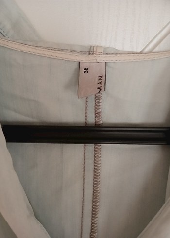 Bej Uzun Kollu Vintage Bohem Kadın Sabahlık - Görsel 4