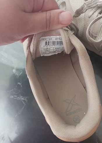 Bej Bağcıklı Kadın Sneakers - Görsel 7