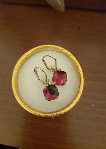  Beden Bordo Boncuklu Mini Kadın Küpeler