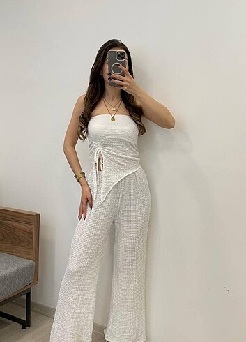 Mango Crop pantolon takım
