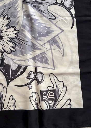 Gri Bohem Drapeli Kadın Şal bushu marka - Görsel 2