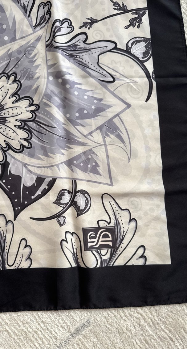 Gri Bohem Drapeli Kadın Şal bushu marka - Görsel 2