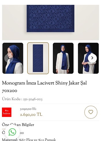 İmannoor monogram imza shiny lacivert - Görsel 2