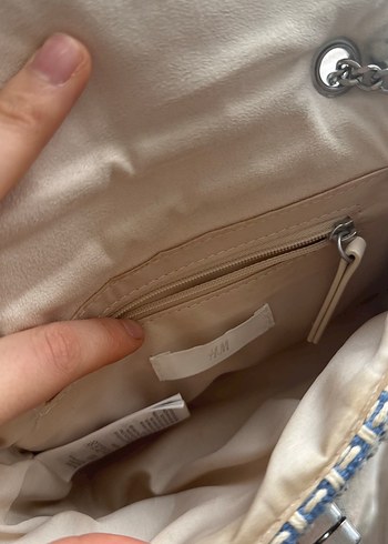 Zincir Detaylı Mavi Kadın Çanta h&m - Görsel 5