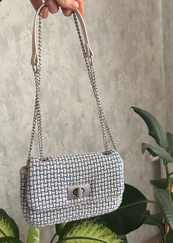 Zincir Detaylı Mavi Kadın Çanta h&m - Görsel 6