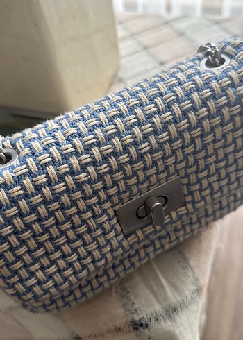 Zincir Detaylı Mavi Kadın Çanta h&m - Görsel 4