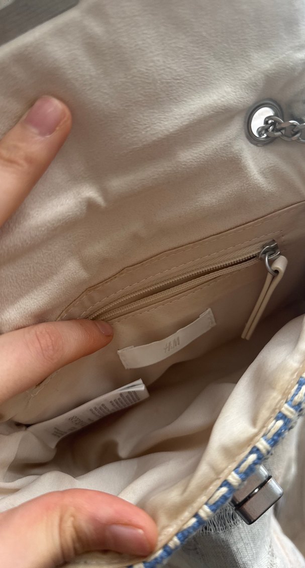 Zincir Detaylı Mavi Kadın Çanta h&m - Görsel 5