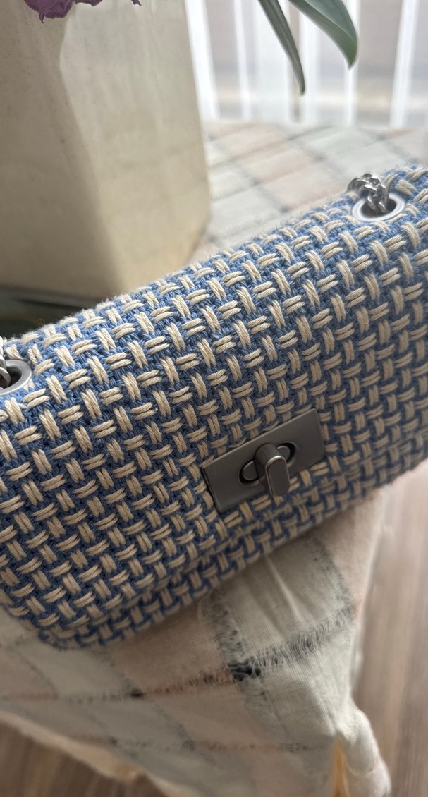 Zincir Detaylı Mavi Kadın Çanta h&m - Görsel 4