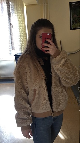 Bershka peluş ceket