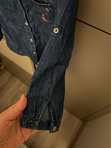 4 Yaş Beden mavi Renk Gömlek