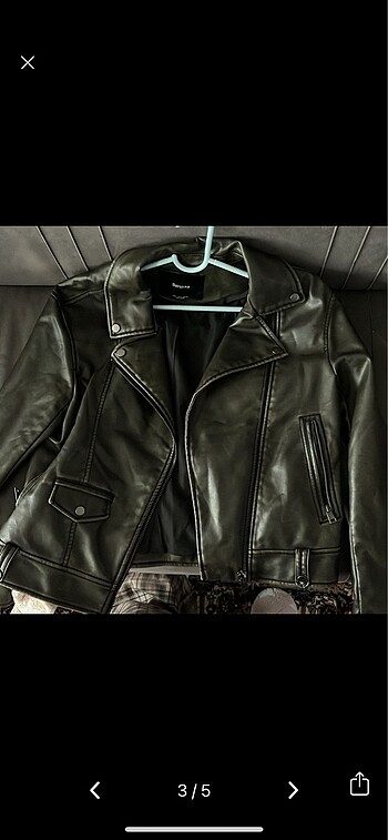 BERSHKA DERİ CEKET - Görsel 3