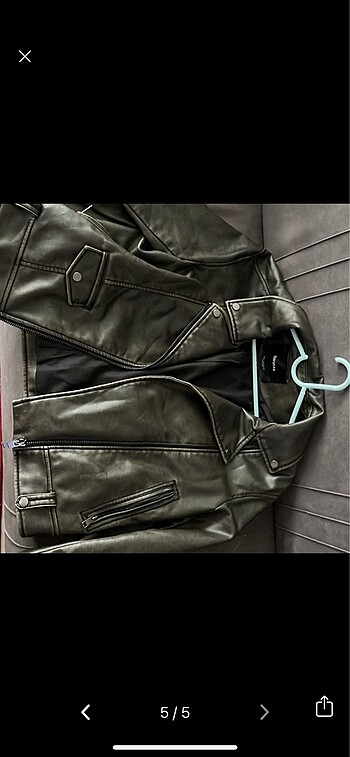 BERSHKA DERİ CEKET - Görsel 4