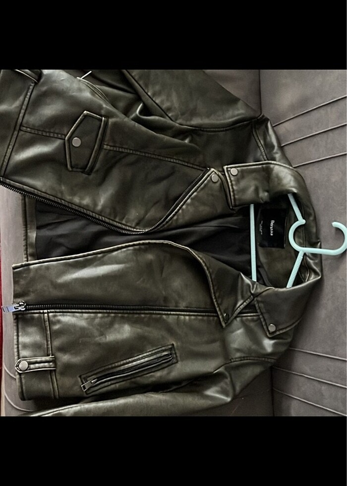 BERSHKA DERİ CEKET - Görsel 4