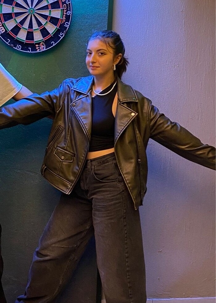 BERSHKA DERİ CEKET - Görsel 2