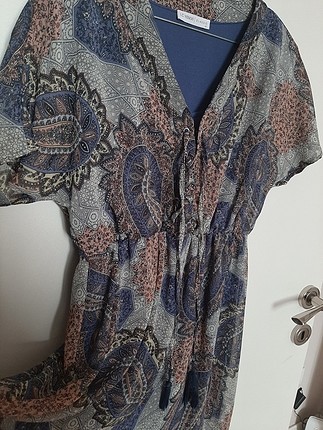 maxi boy etnik desenli elbise