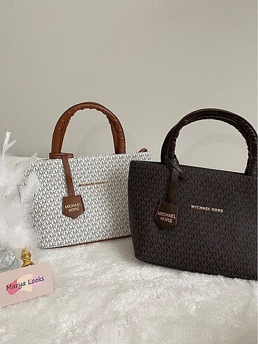 Michael Kors Michael Kors Krem Kulplu Çanta