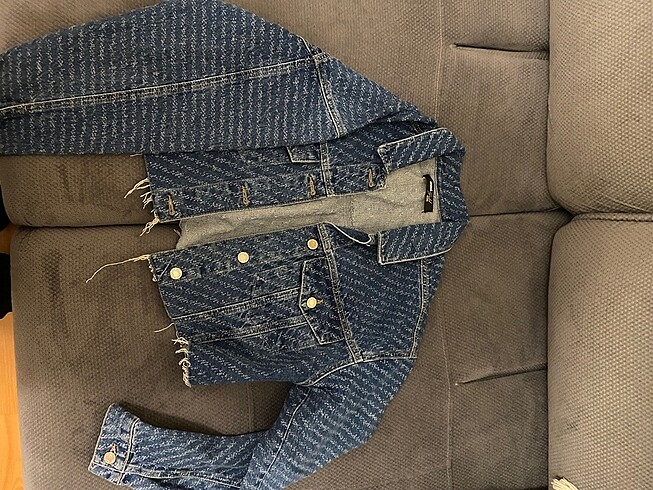 Mavi jean ceket