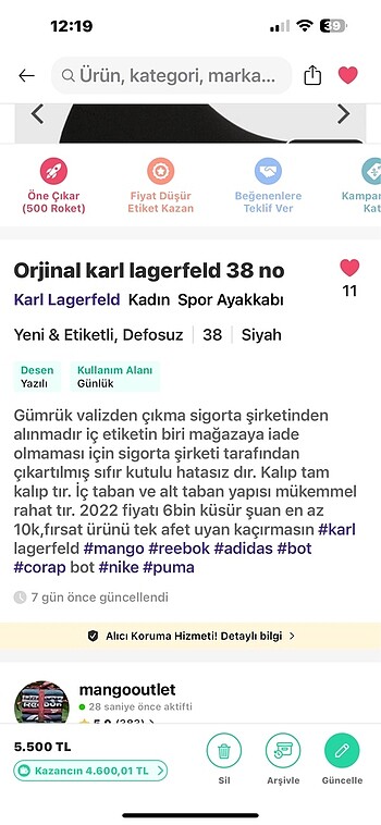 38 Beden Kral lagerfeld