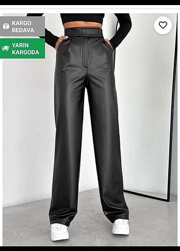 Trendyol deri pantolon 