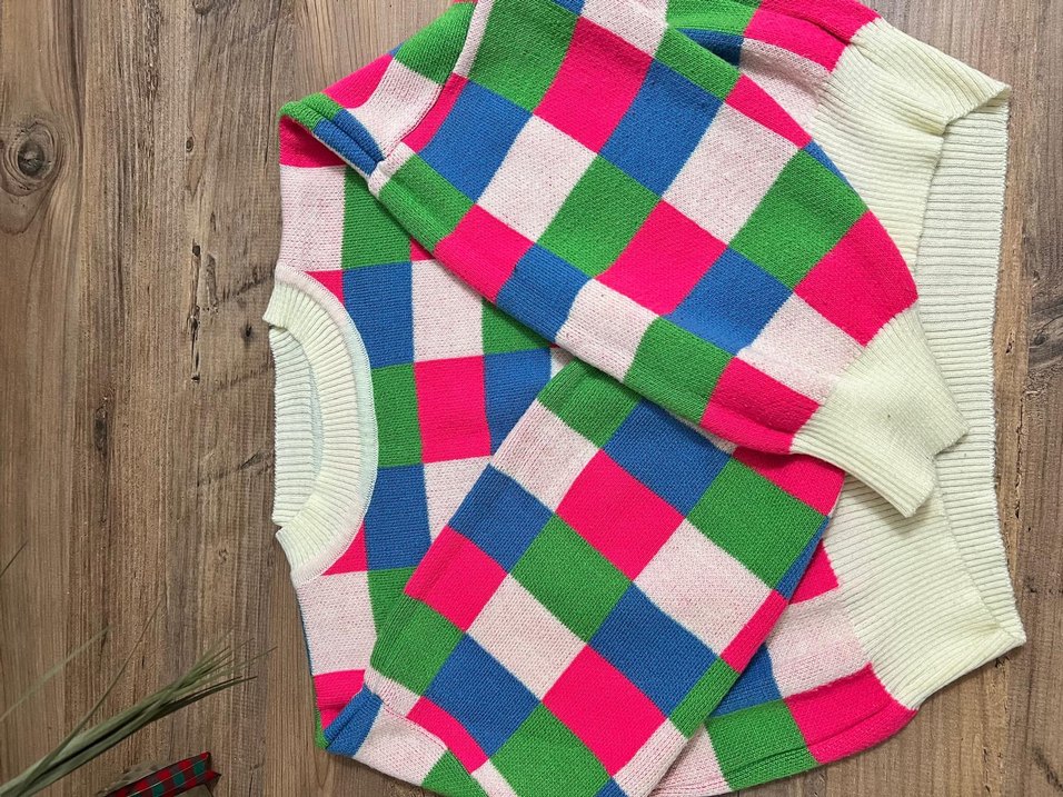 Trendyol Kareli Kadın Kazak - Görsel 5