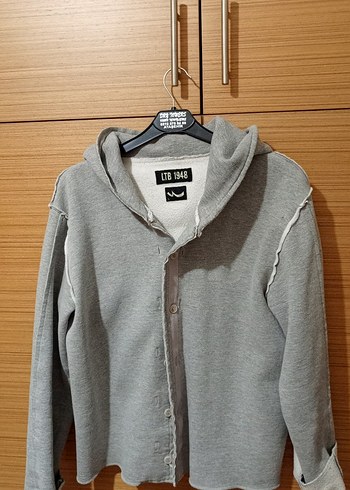 LTB Gri Düğmeli Ceket - Görsel 5