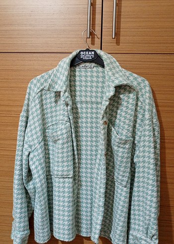 düğmeli kaşe gömlek - Görsel 2