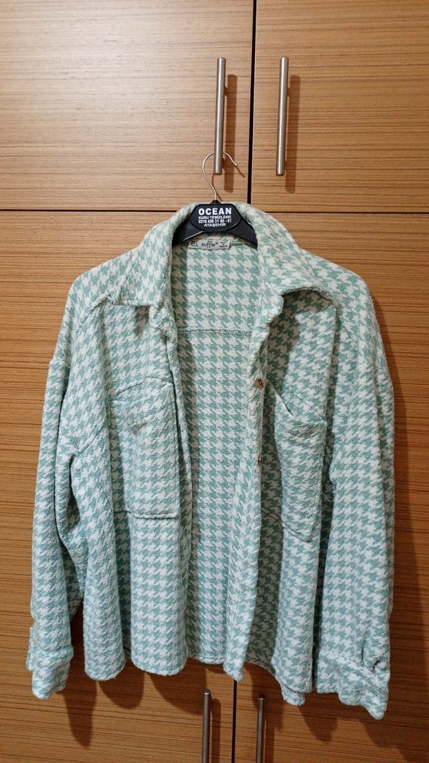 düğmeli kaşe gömlek - Görsel 2