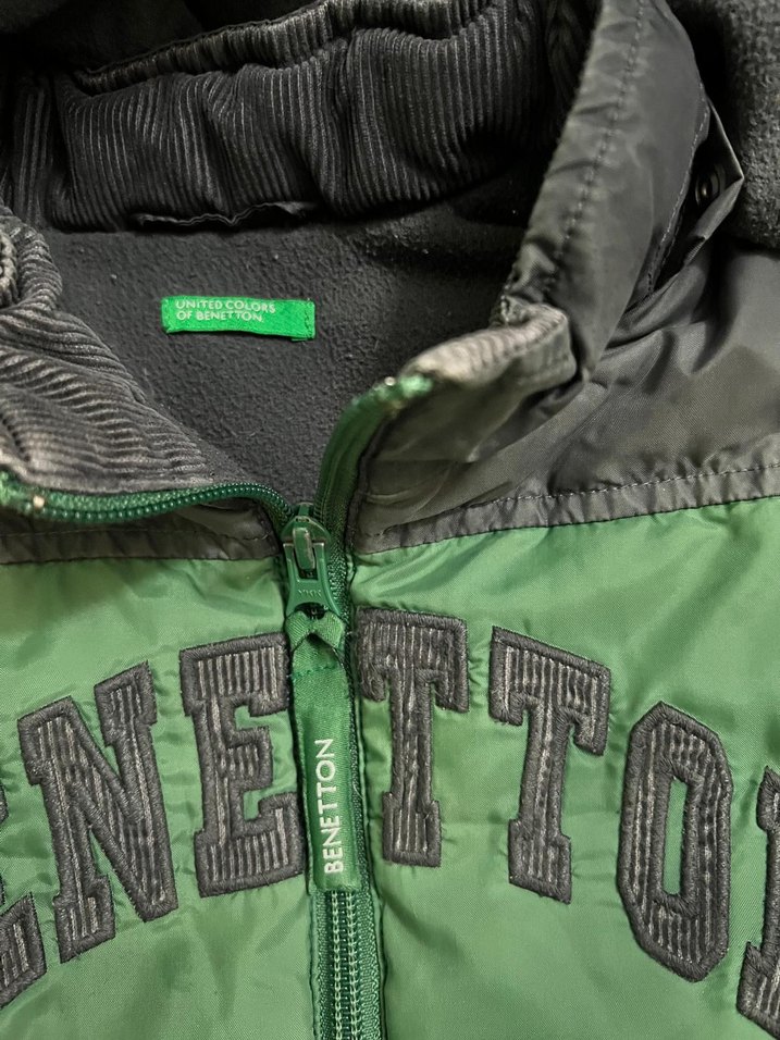 Erkek Çocuk Mont Benetton yelek - Görsel 4