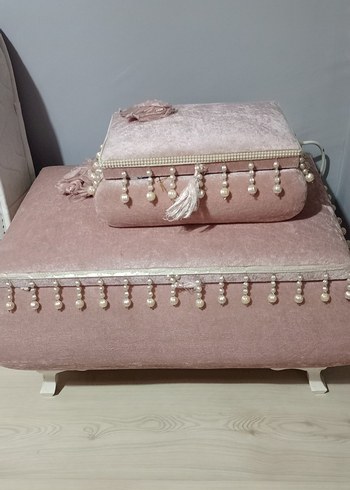 Pembe Kadife sandik Seti