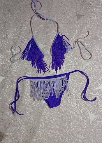 Penti Püsküllü Mor Bohem Bikini