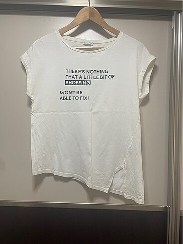 Zara s beden baskılı tişört