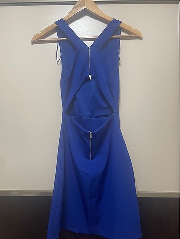 Zara Zara xs beden saks mavi elbise
