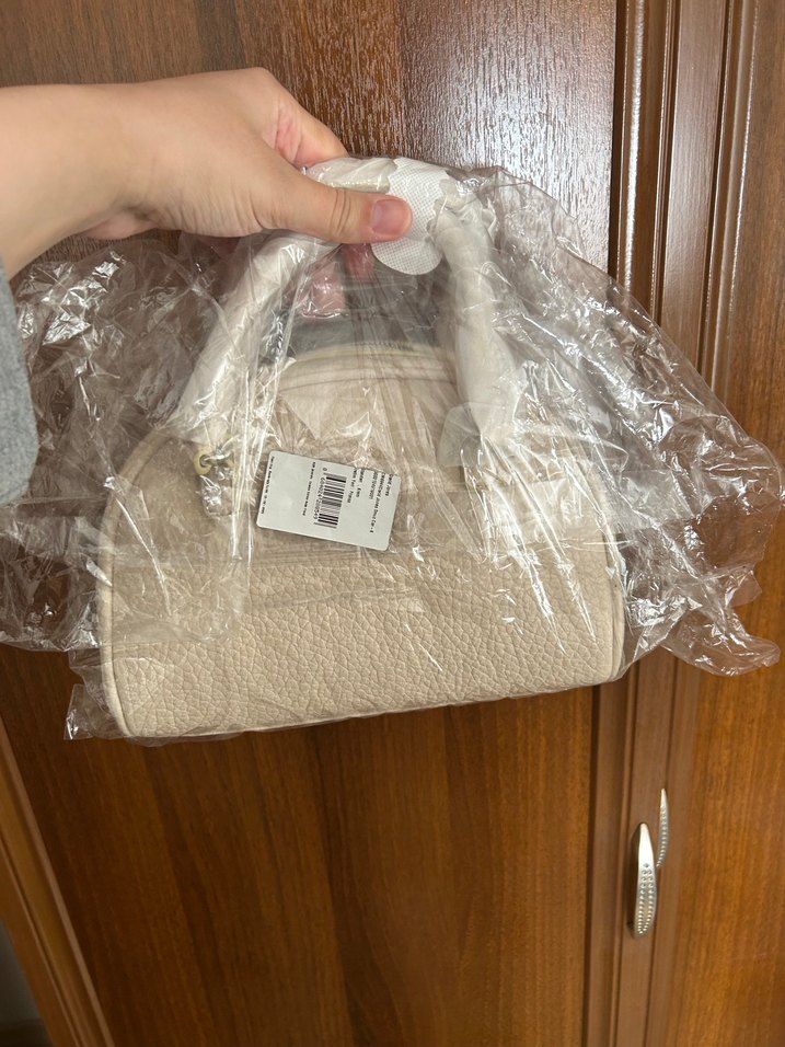 Bej Deri Minimalist Kadın Çanta - Görsel 2