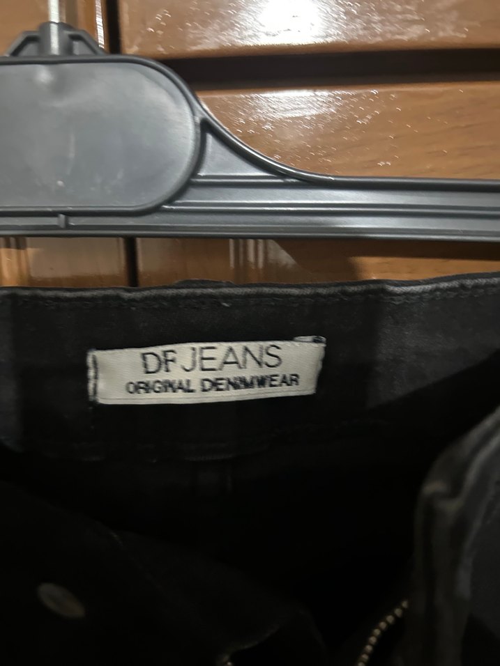 Siyah 
 Dar Kesim Kadın Kot Pantolon - Görsel 2