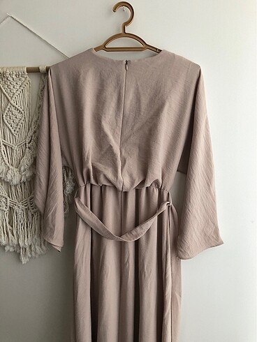 40 Beden camel Renk Elbise