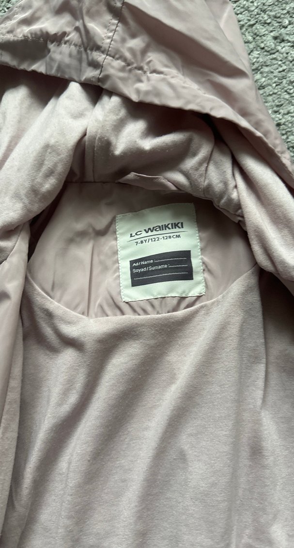 Açık pembe kız çocuk yağmurluk - Görsel 4