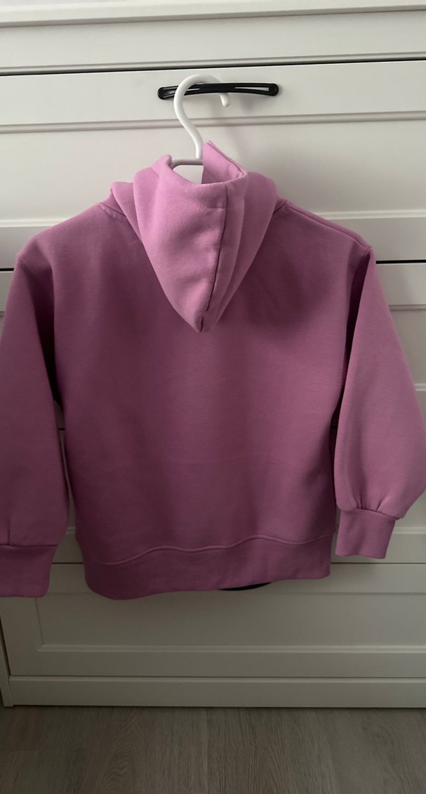 Kız Çocuk Pembe Baskılı Sweatshirt - Görsel 4