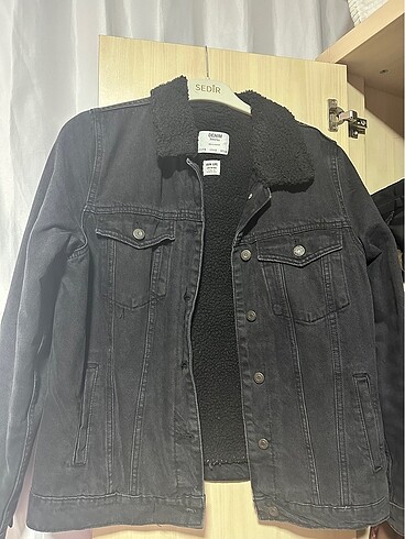bershka kürklü denim ceket