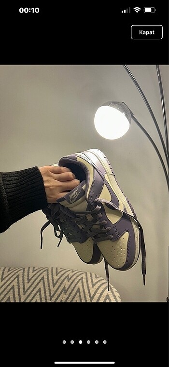 38 Beden mor Renk Nike ayakkabı