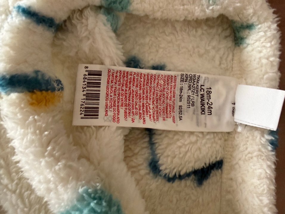 Çocuklar için Kapüşonlu Desenli Polar Takım - Görsel 4