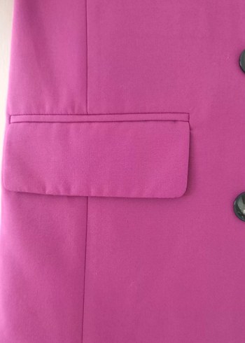 s Beden mor Renk Mor Düğmeli Kadın Zara Blazer Ceket