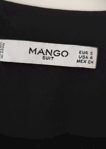 s Beden Mango Siyah Kemerli Uzun Kadın Elbise