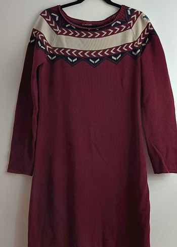 US Polo bordo Kadın Kazak Elbise